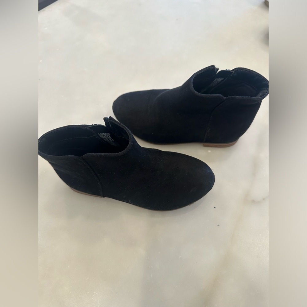 Black Suede Bootie Boots (Toddler)